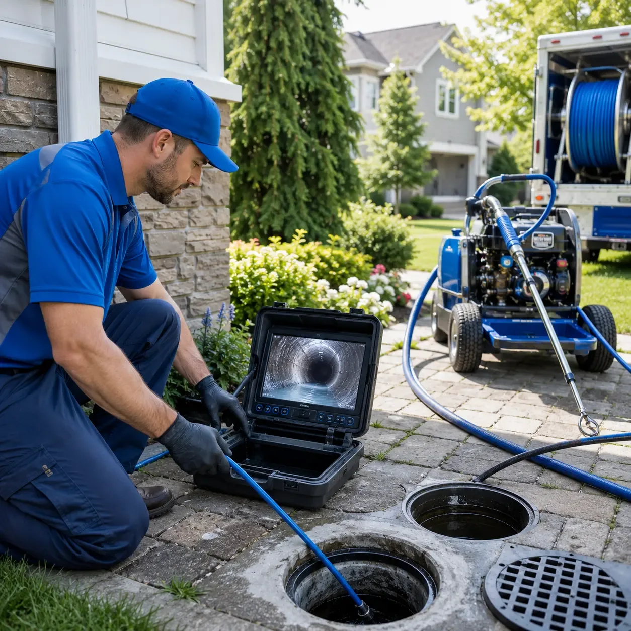 Outdoor drain cleaning professionals serving Croton, OH